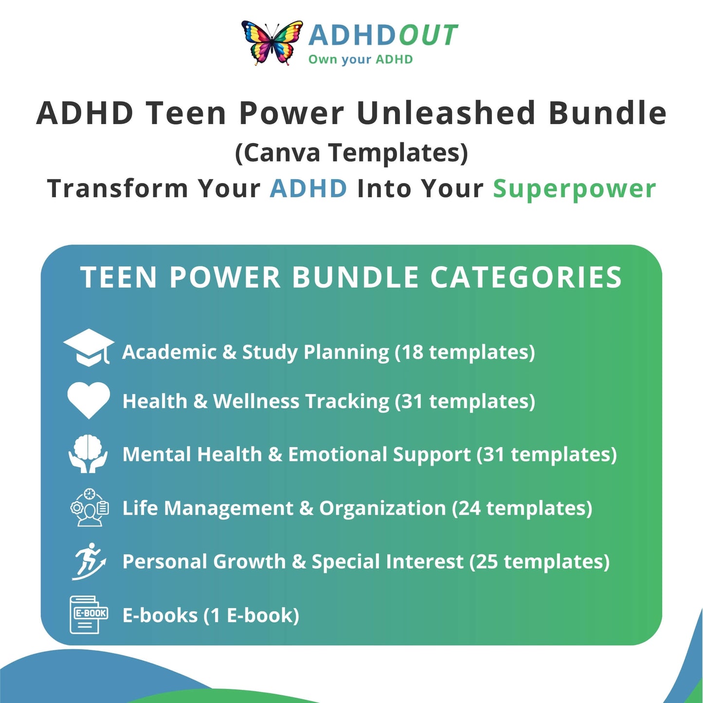 ADHD Teen Power Unleashed Bundle for ADHD focus and organization β ADHDOUT