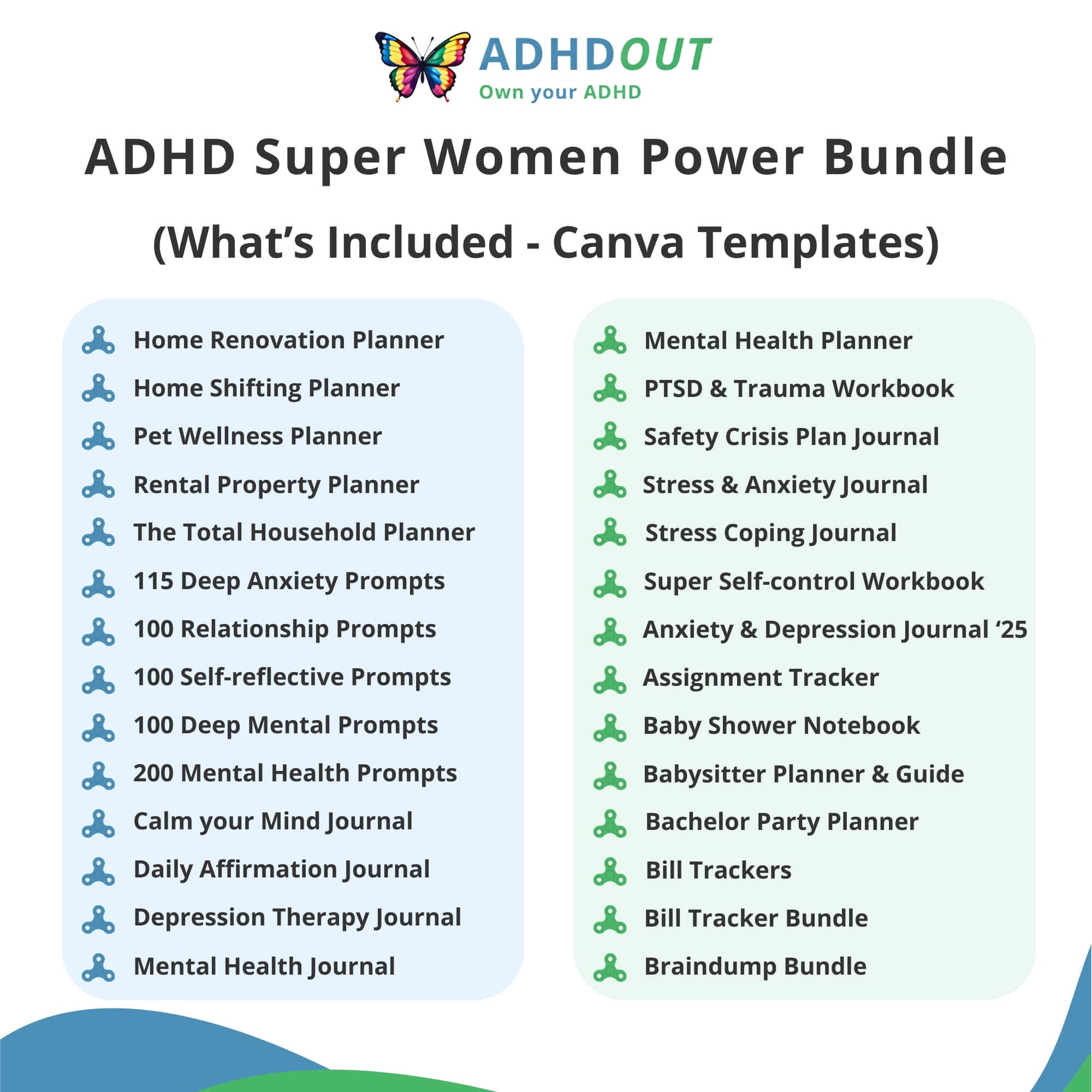 The ADHD Super Women Power Bundle for ADHD focus and organization β ADHDOUT