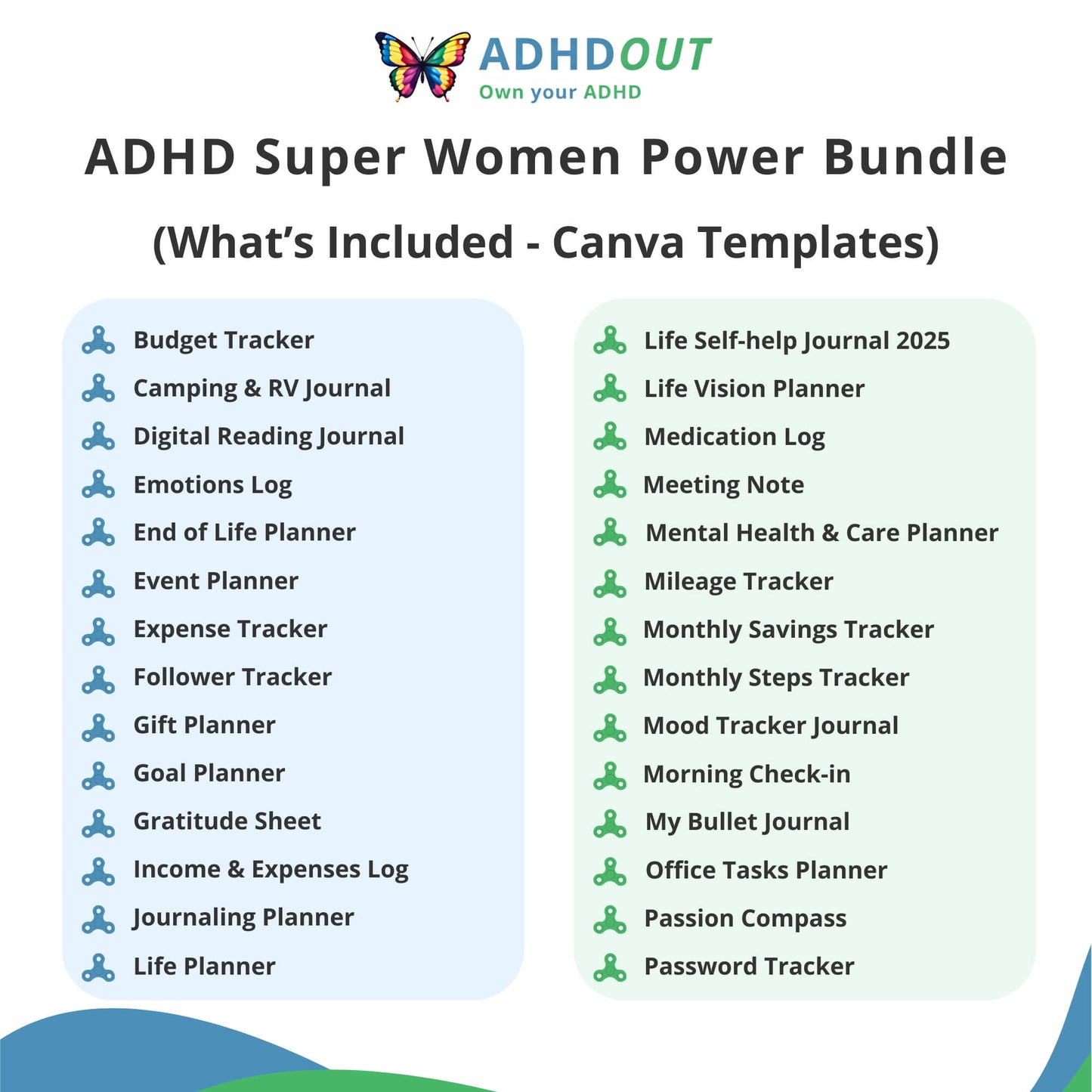 The ADHD Super Women Power Bundle for ADHD focus and organization β ADHDOUT