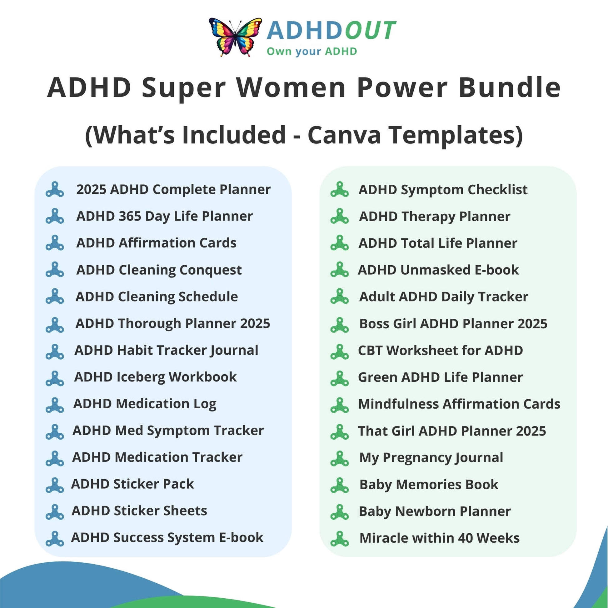 The ADHD Super Women Power Bundle for ADHD focus and organization β ADHDOUT