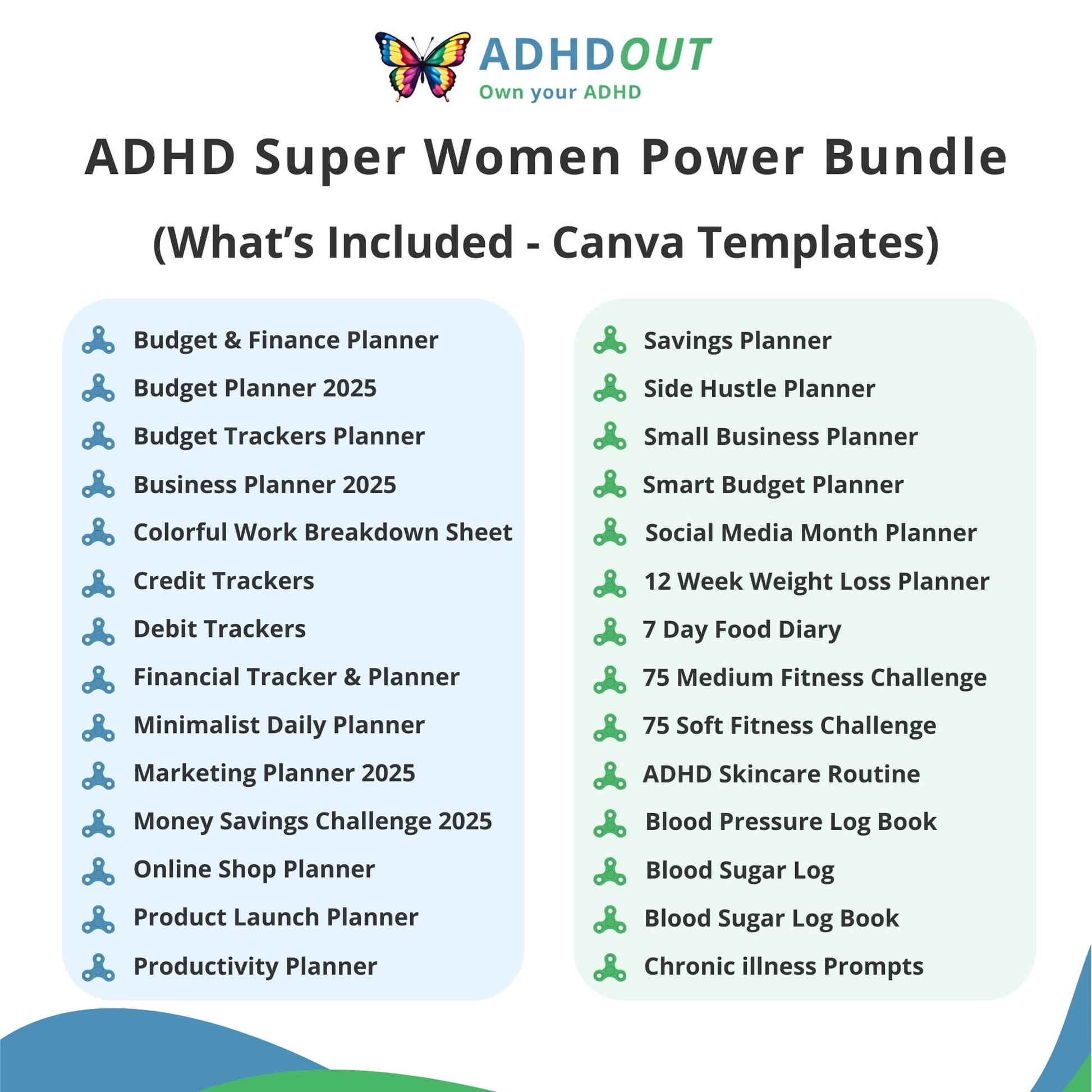 The ADHD Super Women Power Bundle for ADHD focus and organization β ADHDOUT