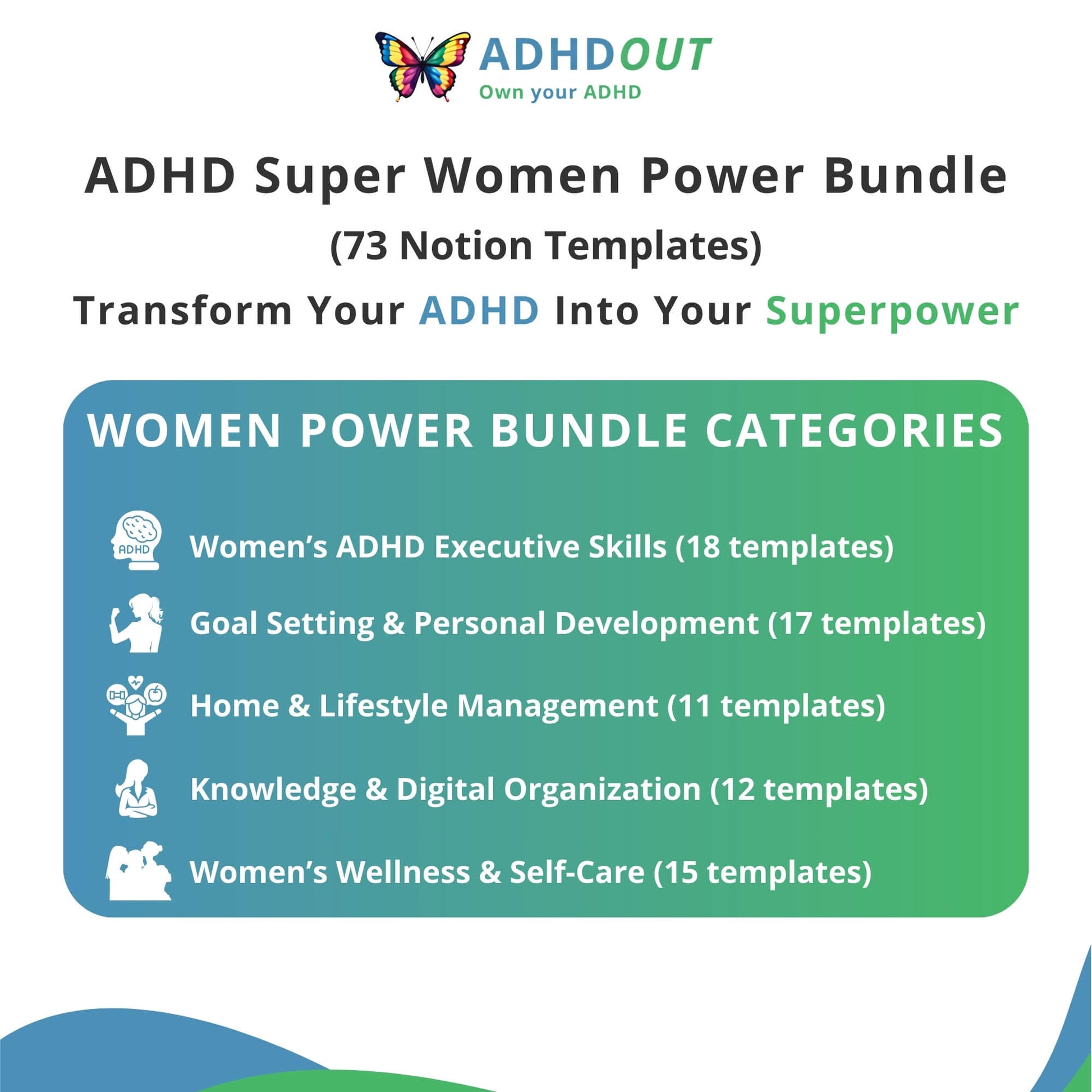 The ADHD Super Women Power Bundle for ADHD focus and organization β ADHDOUT