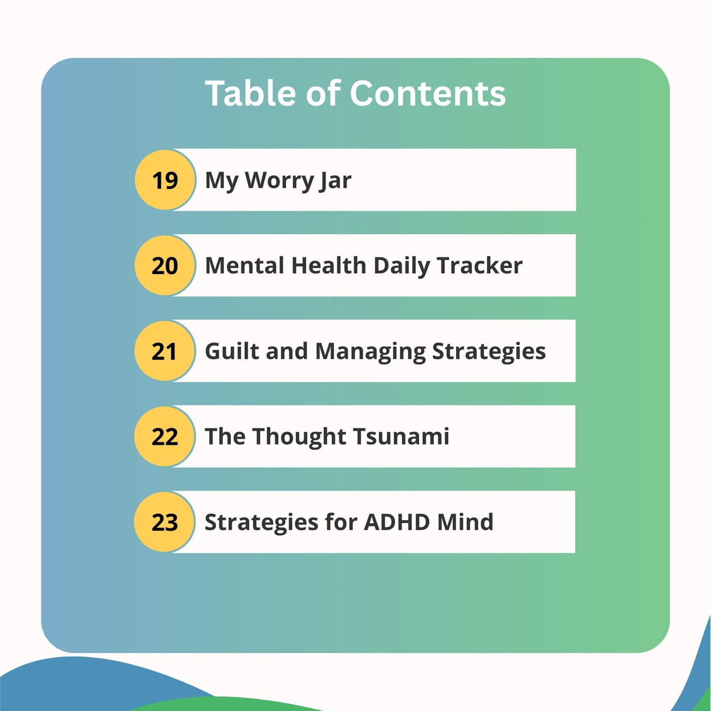 ADHD Iceberg Workbook for ADHD focus and organization – ADHDOUT