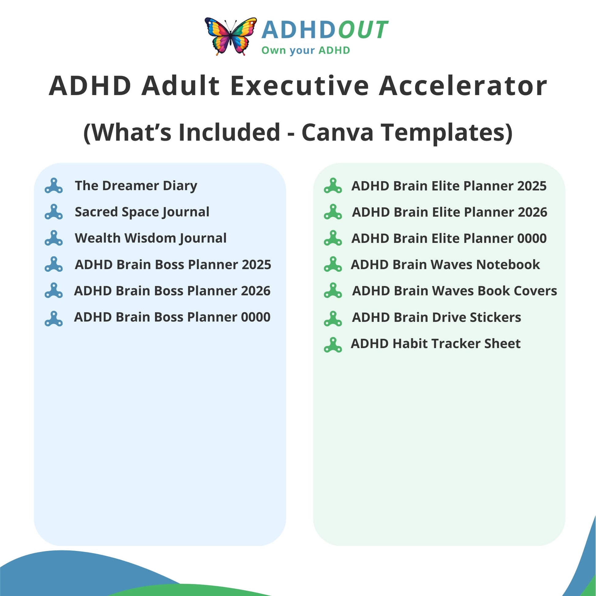 The ADHD Adult Executive Accelerator Bundle for ADHD focus and organization – ADHDOUT