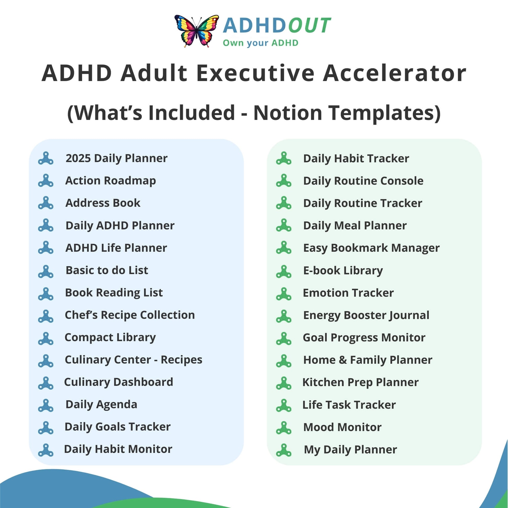 The ADHD Adult Executive Accelerator Bundle for ADHD focus and organization – ADHDOUT