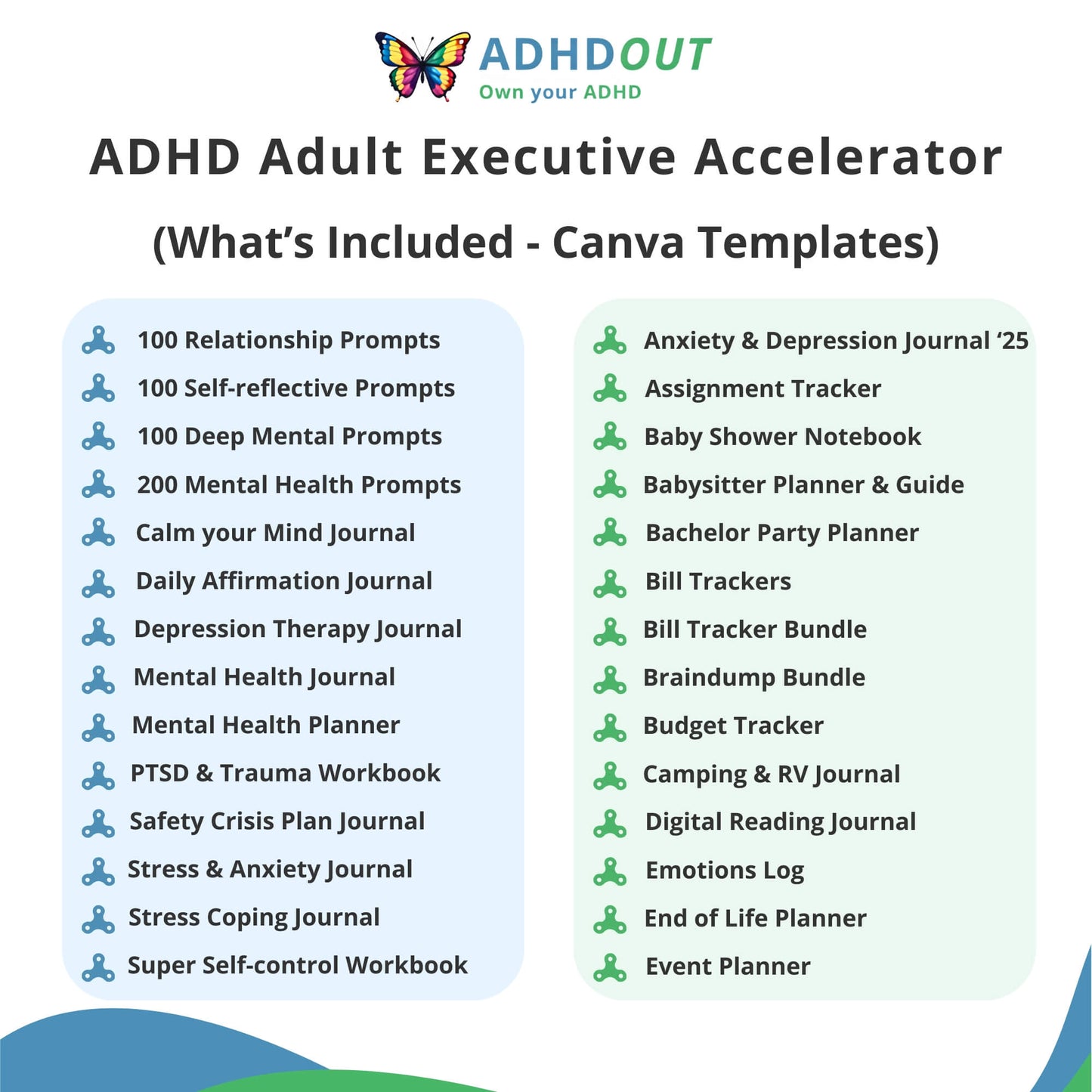 The ADHD Adult Executive Accelerator Bundle for ADHD focus and organization – ADHDOUT